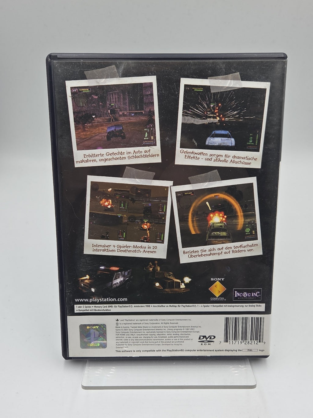 PS2 Playstation 2 Spiel Twisted Metal Black mit OVP und Anleitung Deutsch