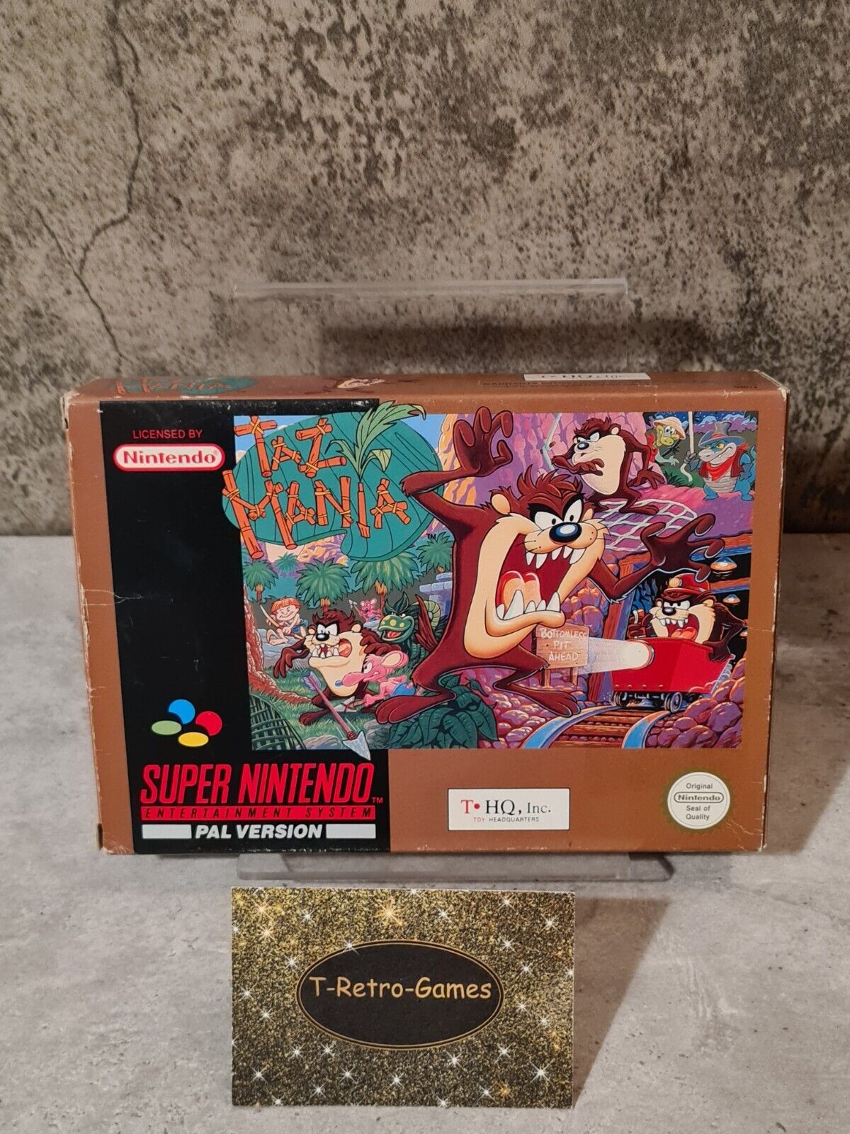 SNES Super Nintendo Taz Mania mit OVP und Anleitung UKV - T-Retro-Games 