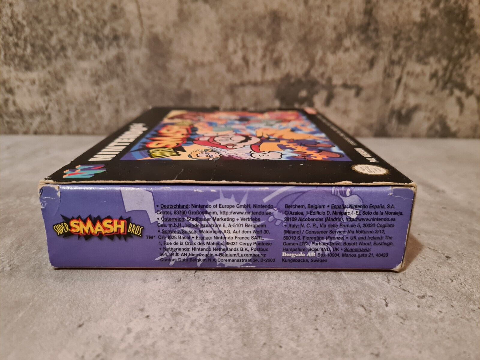 N64 Nintendo 64 Super Smash Bros. mit OVP und Anleitung EUR - T-Retro-Games 