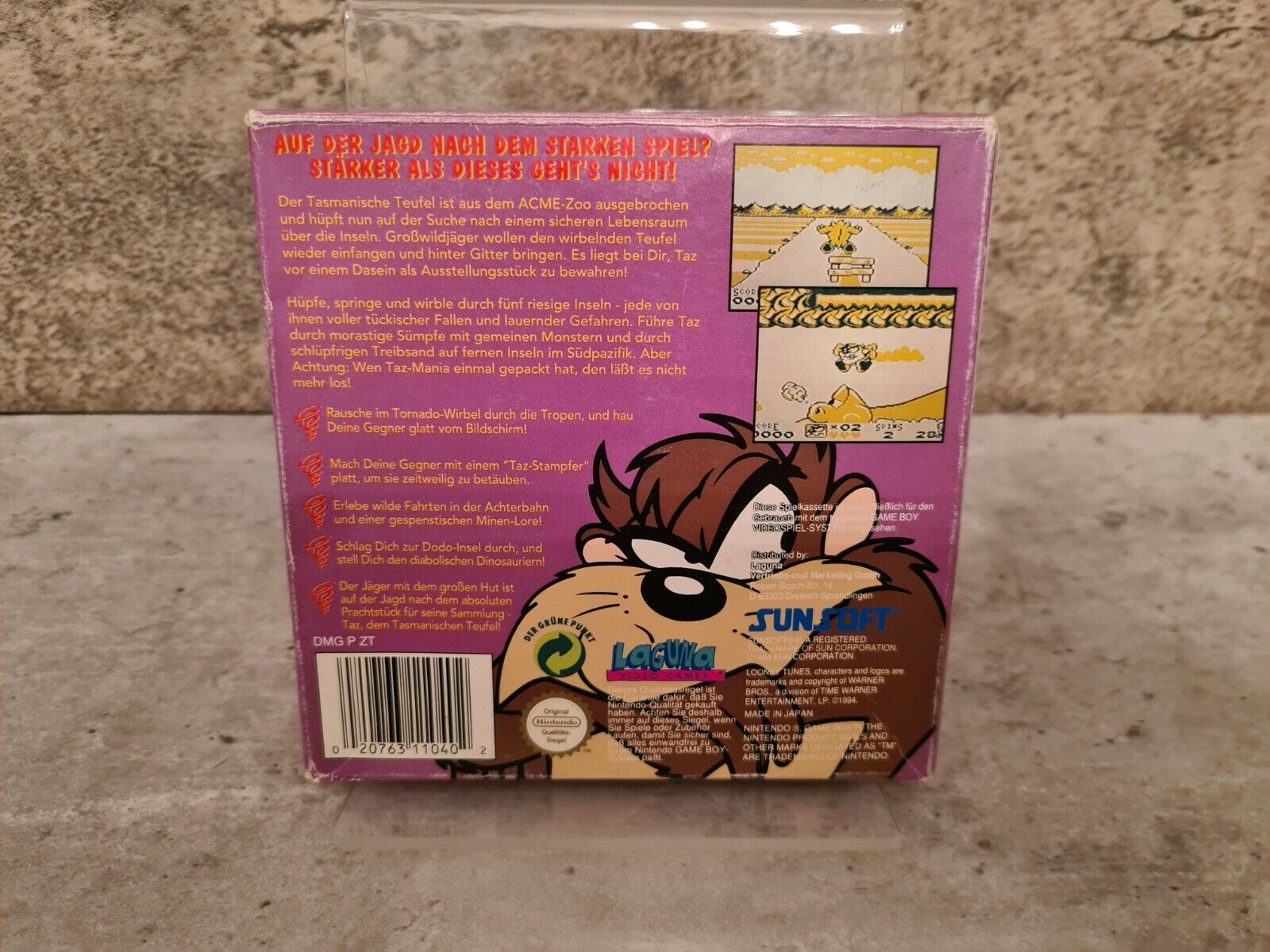 Nintendo Game Boy Classic Tasmanian Devil in Island Chase OVP und Anleitung NOE - T-Retro-Games 