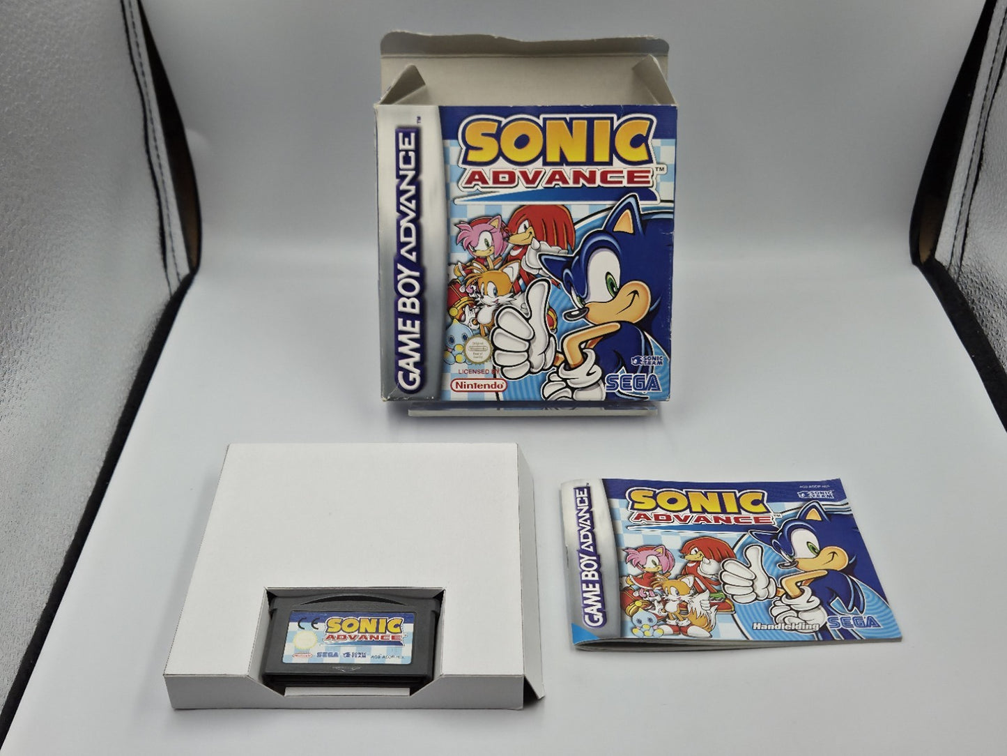 Nintendo Game Boy Advance Spiel Sonic Advance mit OVP und Anleitung HOL
