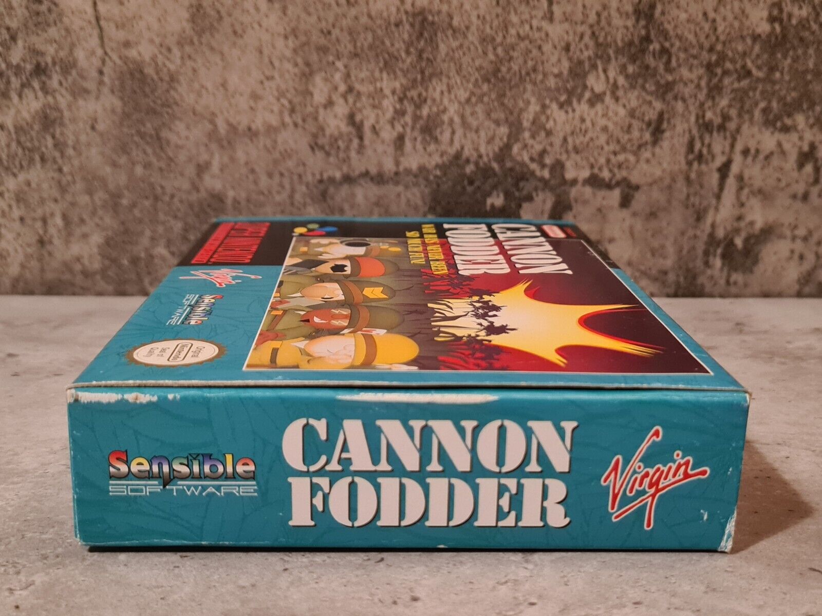 SNES Super Nintendo Cannon Fodder mit OVP und Anleitung EUR - T-Retro-Games 