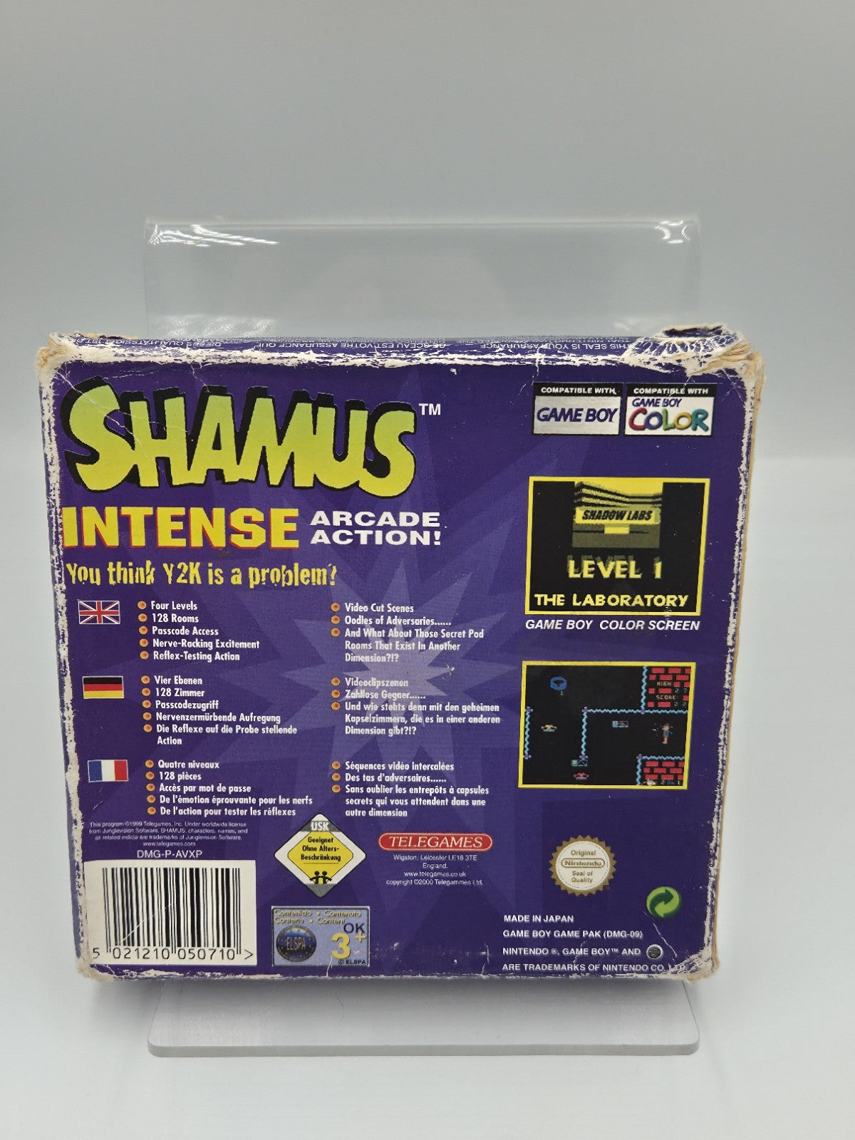 Nintendo Game Boy Color Shamus mit OVP und Anleitung EUR