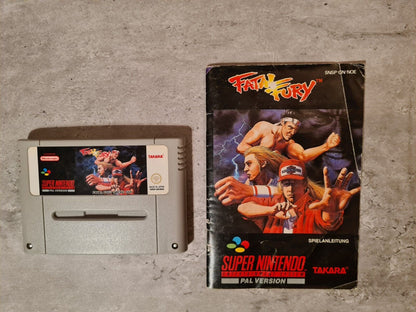 SNES Super Nintendo Fatal Fury mit OVP und Anleitung NOE - T-Retro-Games 