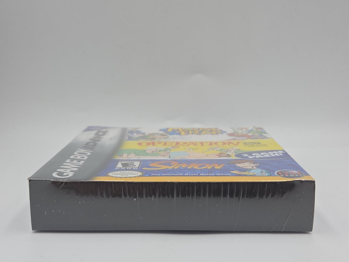 Game Boy Advance Spiel Mouse Trap / Operation/ Simon 3 Game Pack USA Sealed  Neu