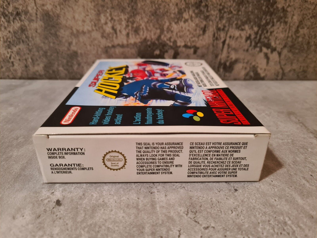 SNES Super Nintendo Super Hockey mit OVP und Anleitung FAH /SFRA - T-Retro-Games 