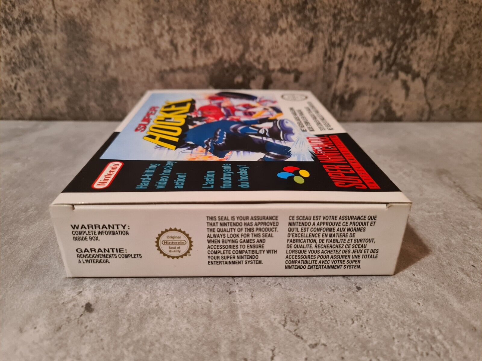 SNES Super Nintendo Super Hockey mit OVP und Anleitung FAH /SFRA - T-Retro-Games 