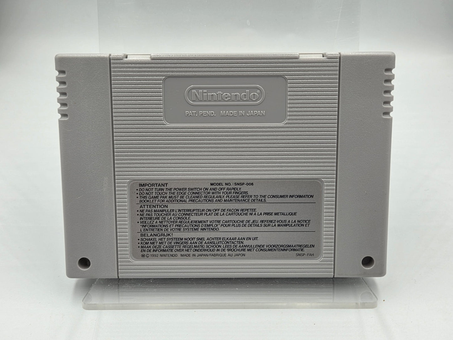 SNES Super Nintendo Aero The Acro-Bat 2 Modul FAH