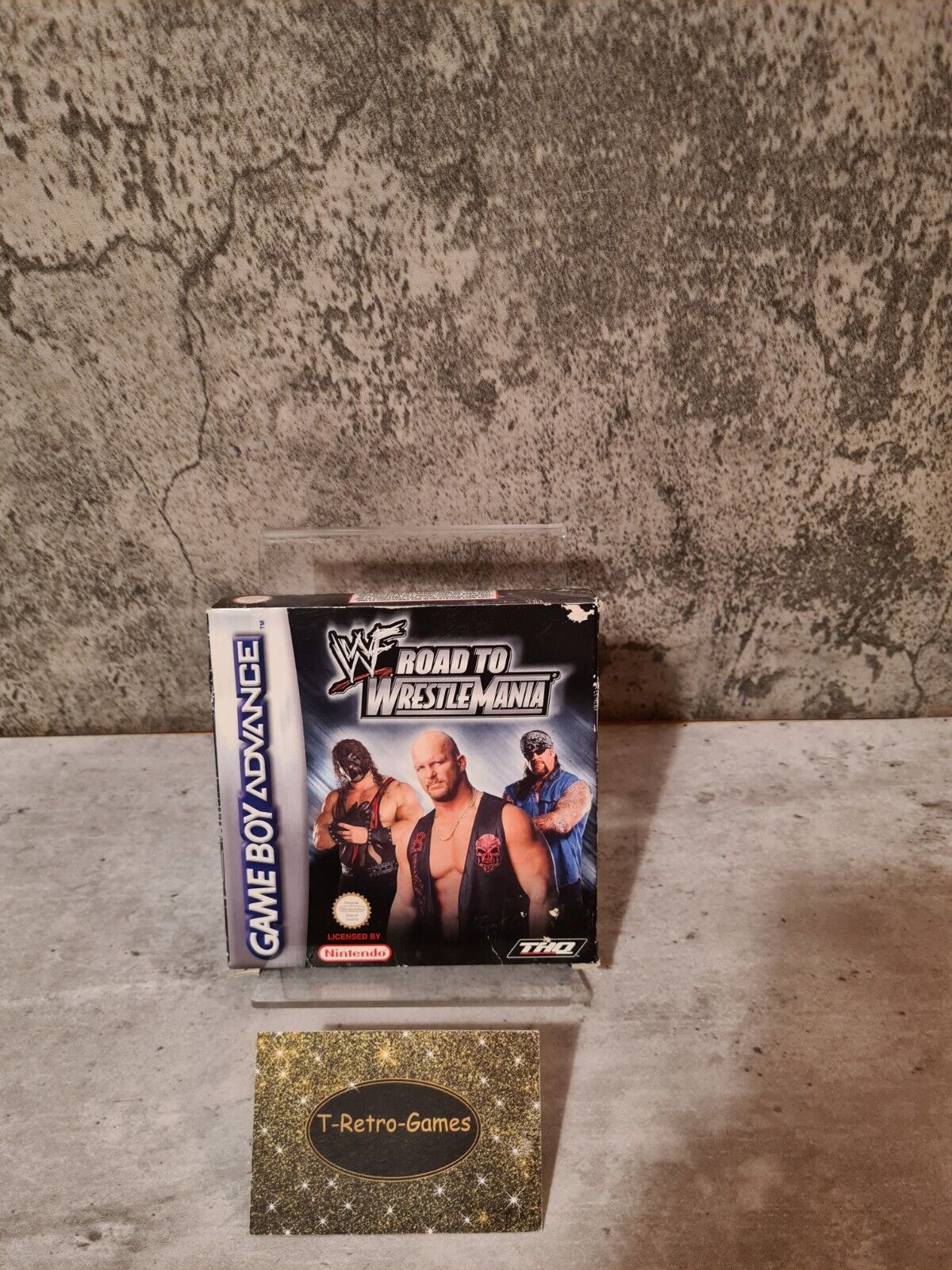 Nintendo Gameboy Advance WWF Road to Wrestlemania mit OVP und Anleitung EUR - T-Retro-Games 