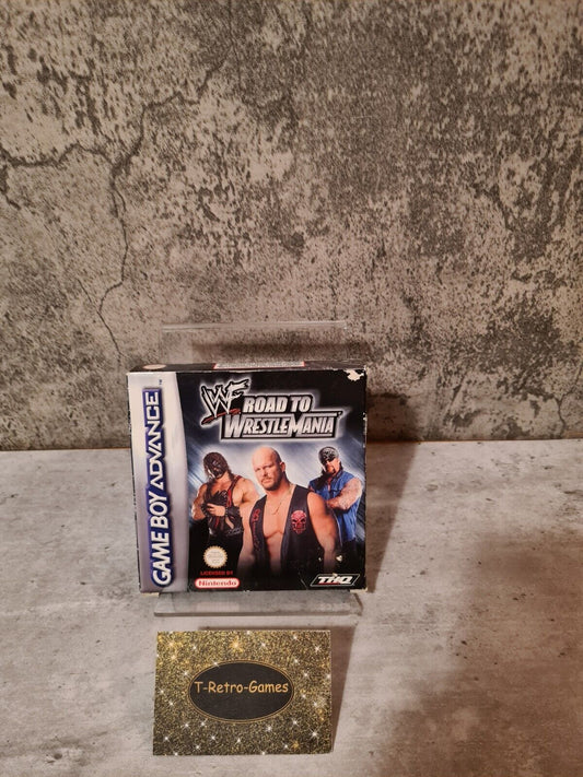 Nintendo Gameboy Advance WWF Road to Wrestlemania mit OVP und Anleitung EUR - T-Retro-Games 
