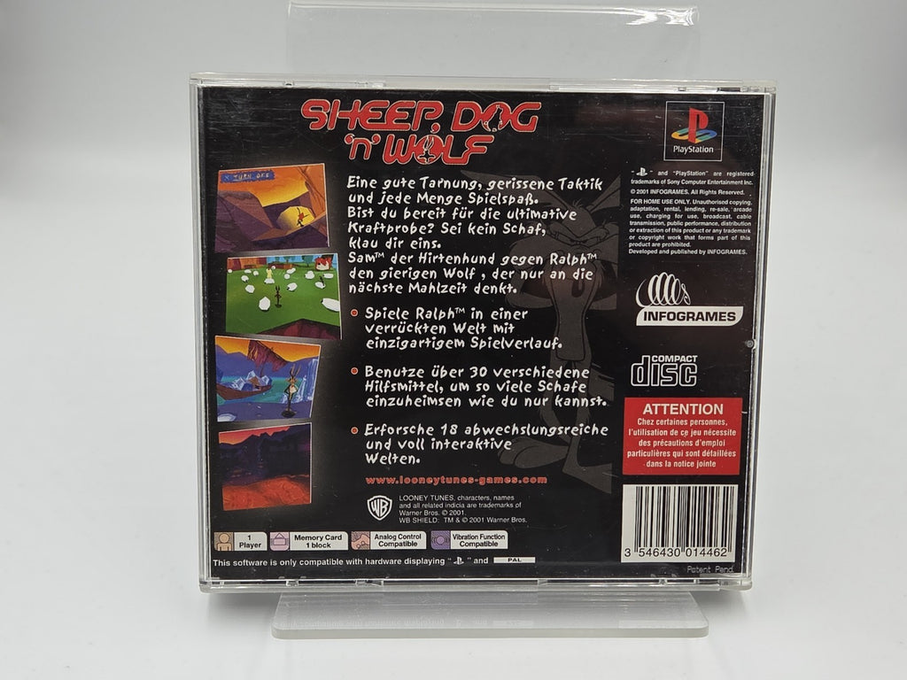PS1 Playstation 1 Spiel Sheep, Dog 'N Wolf mit OVP und Anleitung Deutsch