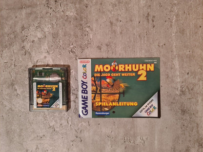 Nintendo Game Boy Color Moorhuhn 2 Die Jagd geht weiter + OVP und Anleitung NOE - T-Retro-Games 