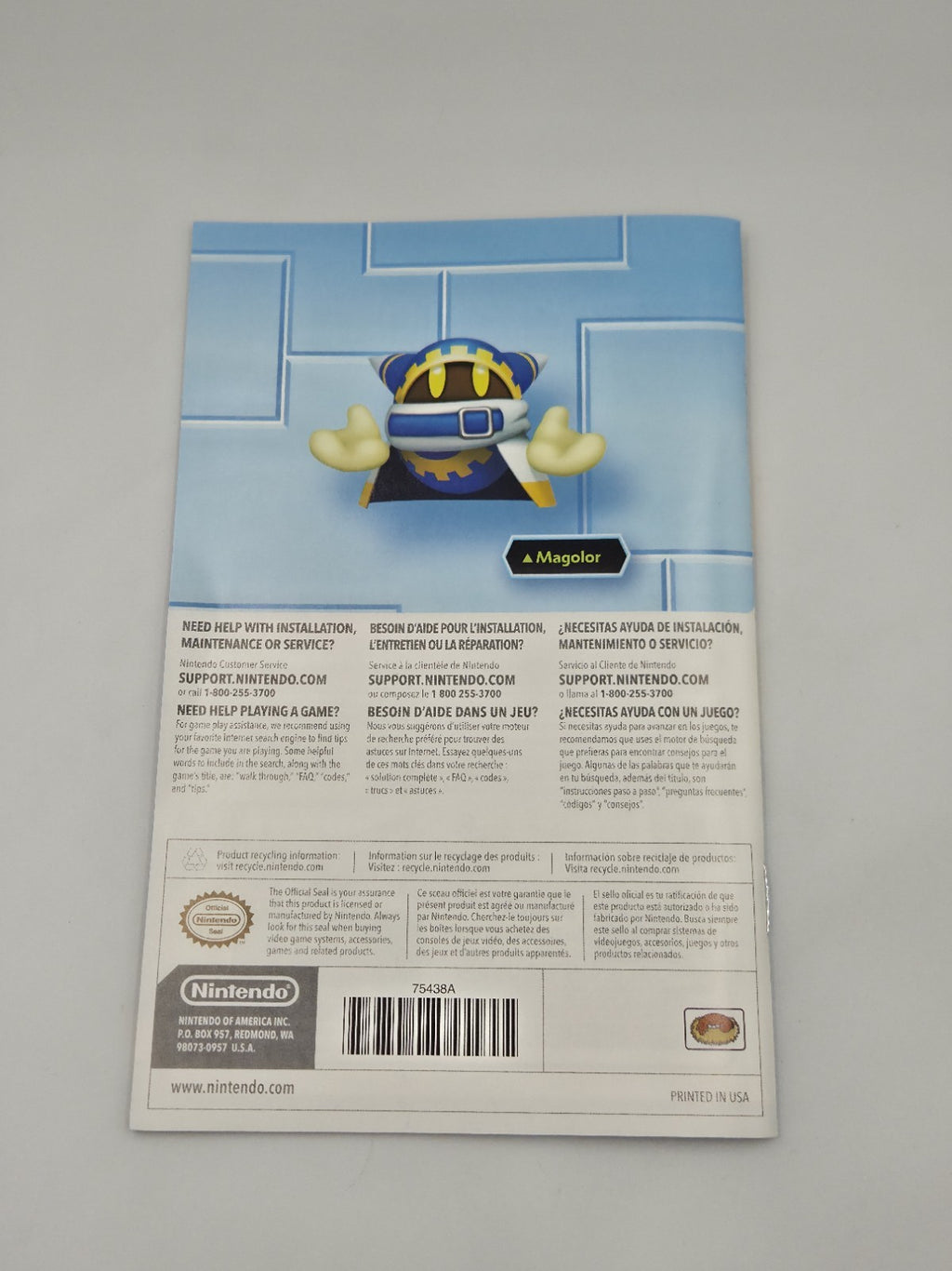 Nintendo Wii Spiel Kirby's Return To Dream Land mit OVP und Anleitung USA
