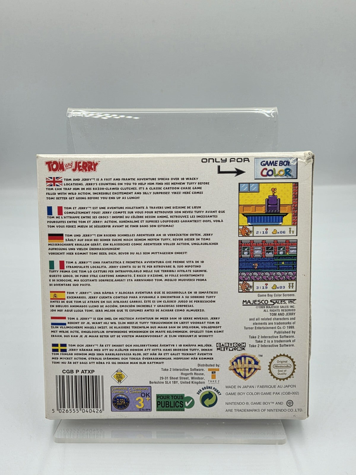 Nintendo Game Boy Color Tom and Jerry mit OVP und Anleitung  EUR