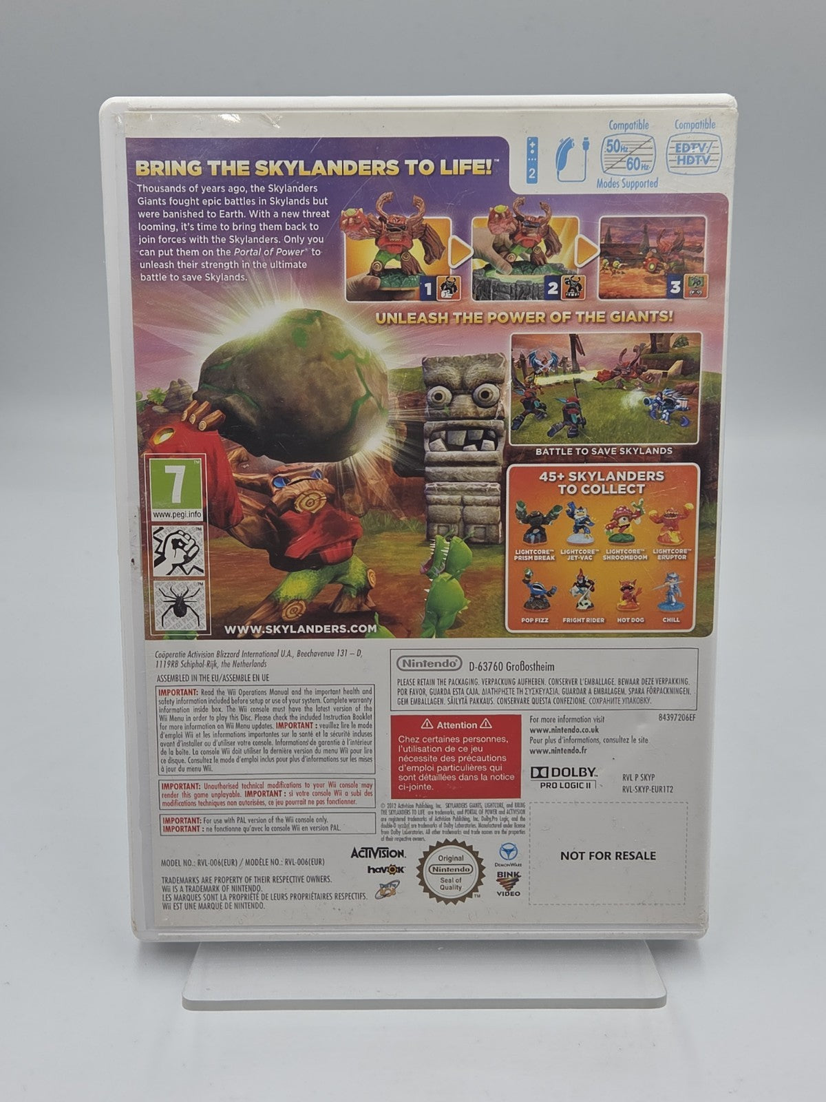 Nintendo Wii Spiel Skylanders Giants mit OVP und Anleitung NOE