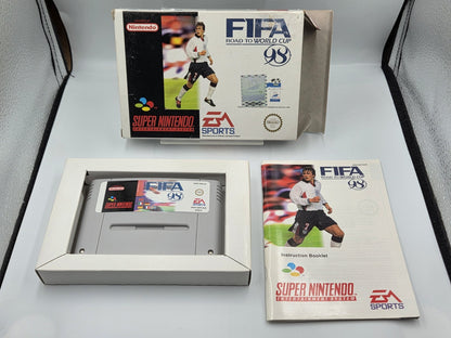 SNES Super Nintendo Fifa 98 Road to World Cup mit OVP und Anleitung EUR