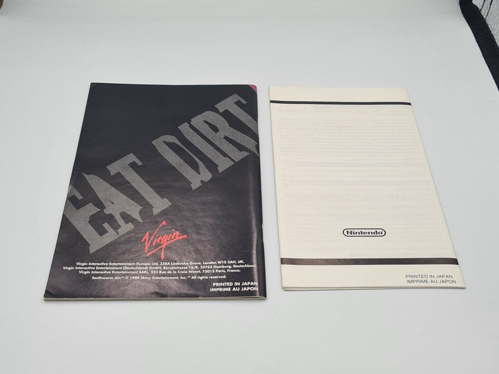 SNES Super Nintendo Earthworm Jim mit OVP und Anleitung EUR - T-Retro-Games 