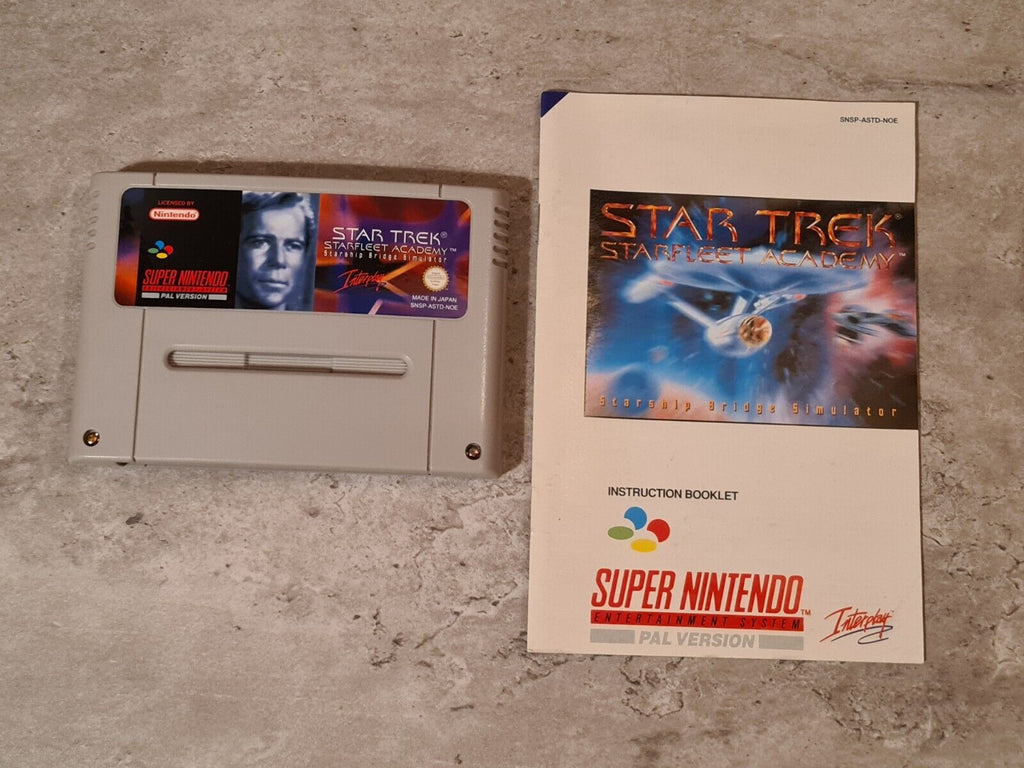 SNES Super Nintendo Star Trek Starfleet Academy mit OVP und Anleitung NOE - T-Retro-Games 