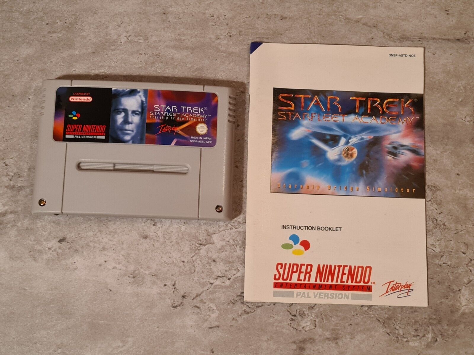 SNES Super Nintendo Star Trek Starfleet Academy mit OVP und Anleitung NOE - T-Retro-Games 