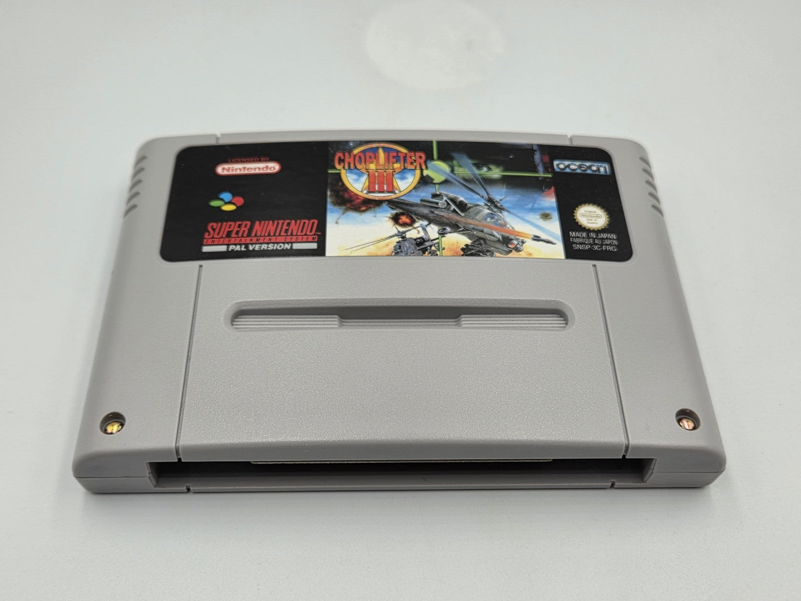 SNES Super Nintendo Choplifter III mit OVP und Anleitung FRG