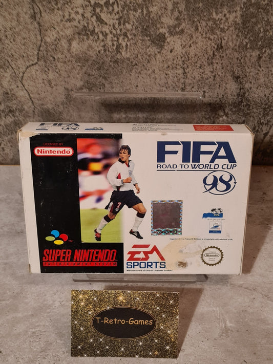 SNES Super Nintendo Fifa 98 Road to World Cup mit OVP und Anleitung EUR