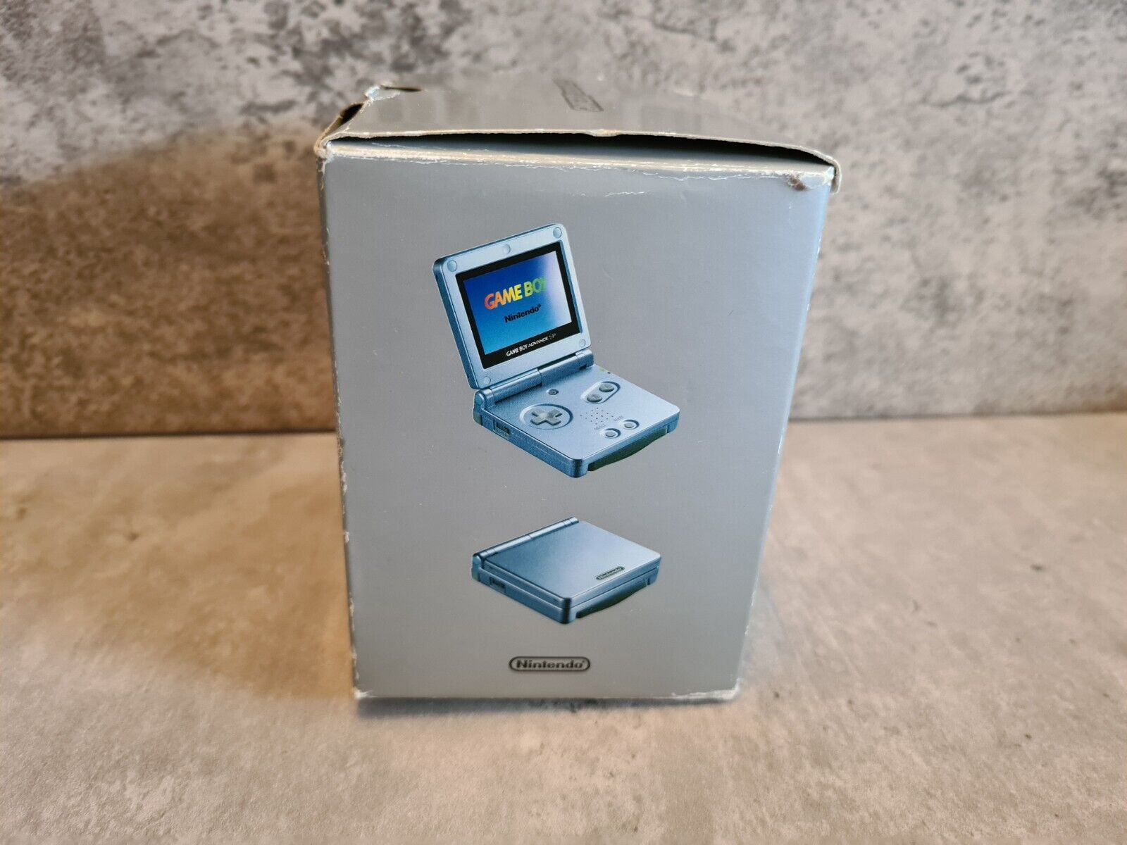 Game Boy Advance SP Arctic Blue EUR OVP Konsole Console - T-Retro-Games 