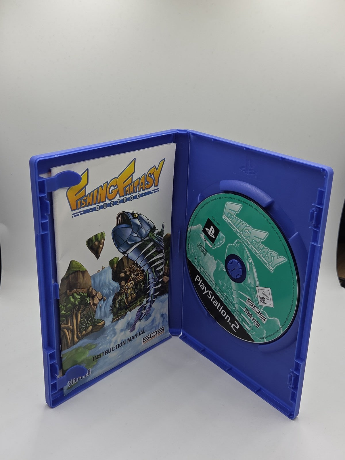 PS2 Playstation Spiel 2 Fishing Fantasy mit OVP und Anleitung Multilingual
