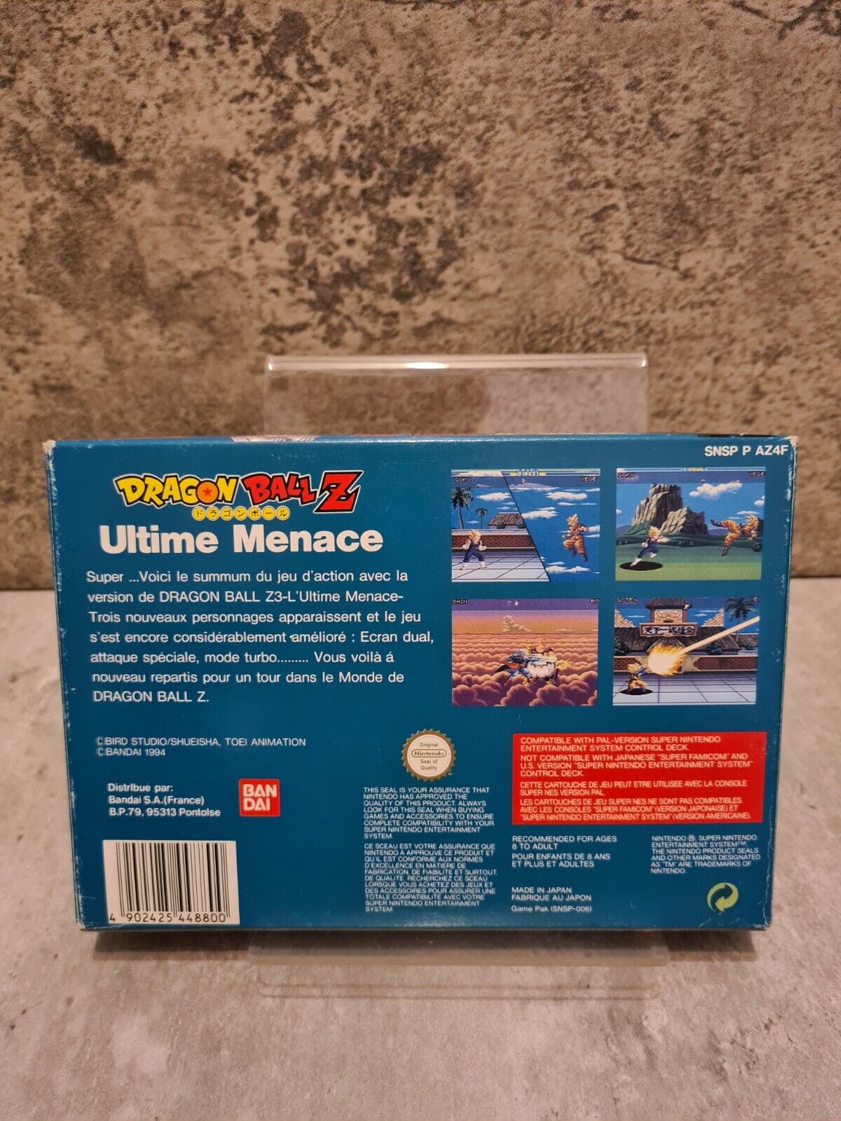 SNES Super Nintendo Dragon Ball Z Ultime Menace mit OVP und Anleitung FRA - T-Retro-Games 