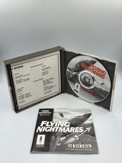 3DO Spiel Flying Nightmares mit OVP und Anleitung Multilingual