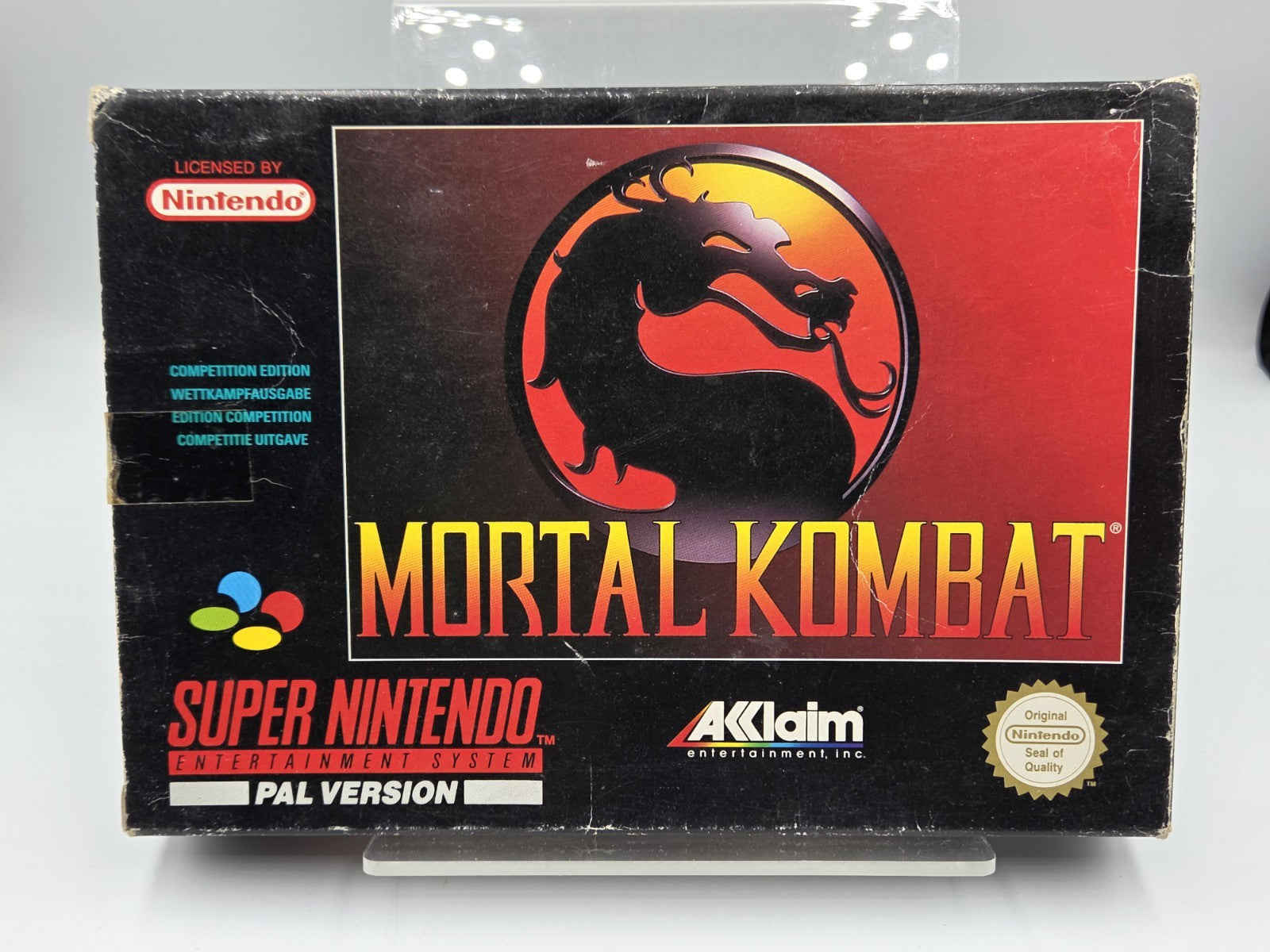 SNES Super Nintendo Mortal Kombat mit OVP und Anleitung EUR - T-Retro-Games 