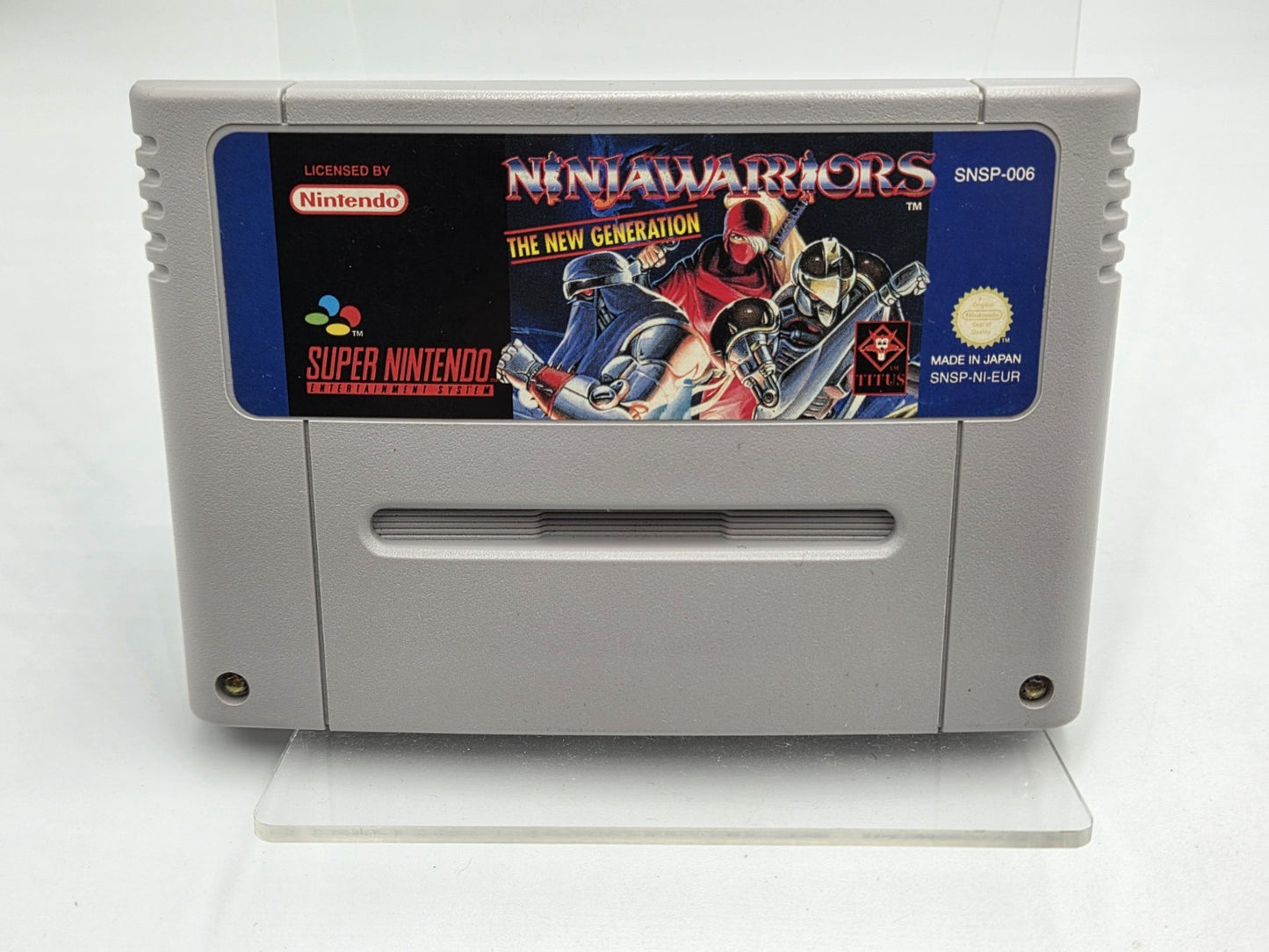 SNES Super Nintendo Ninja Warriors: The New Generation Modul EUR