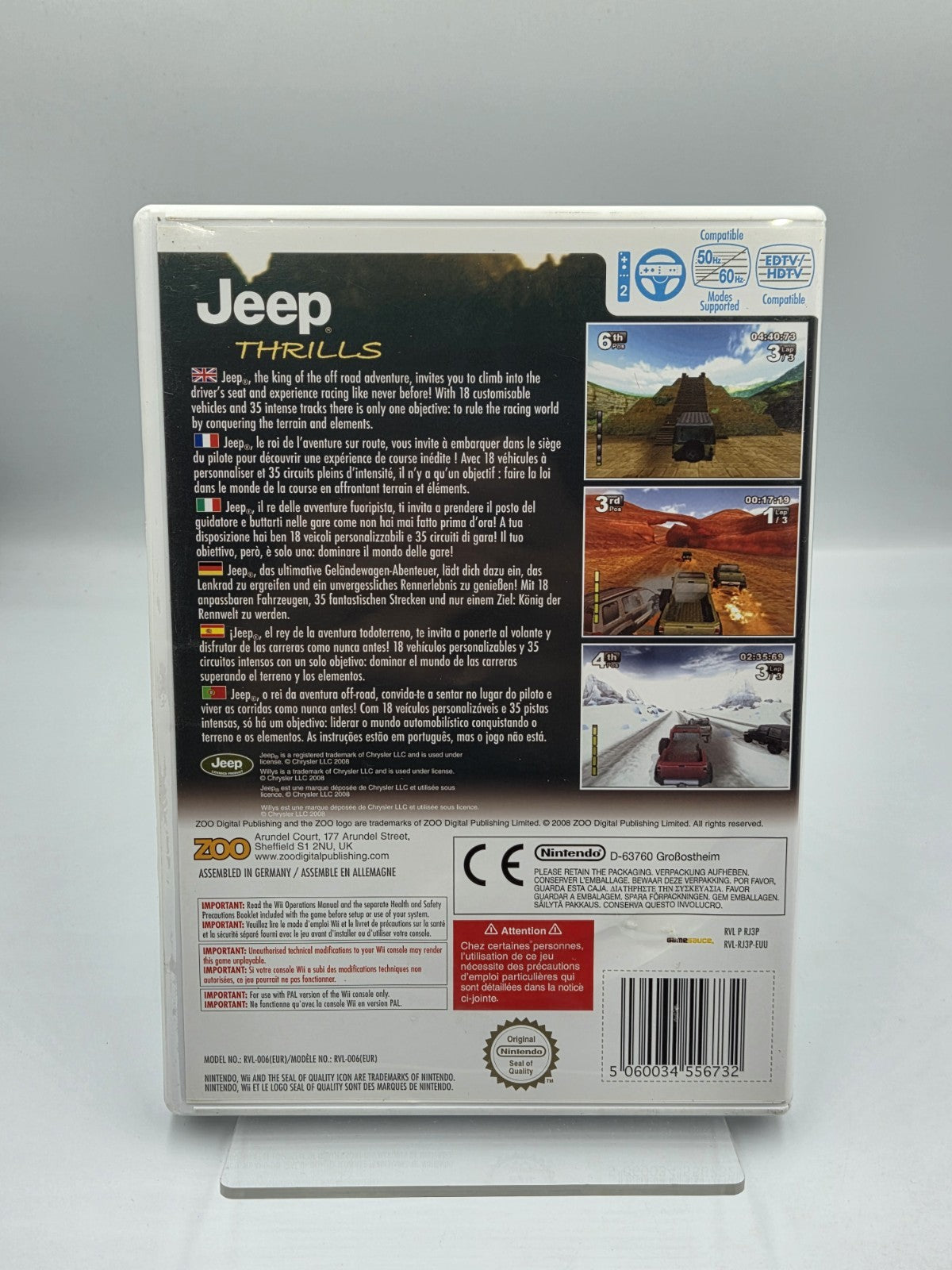 Nintendo Wii Spiel Jeep Thrills mit OVP und Anleitung EUU