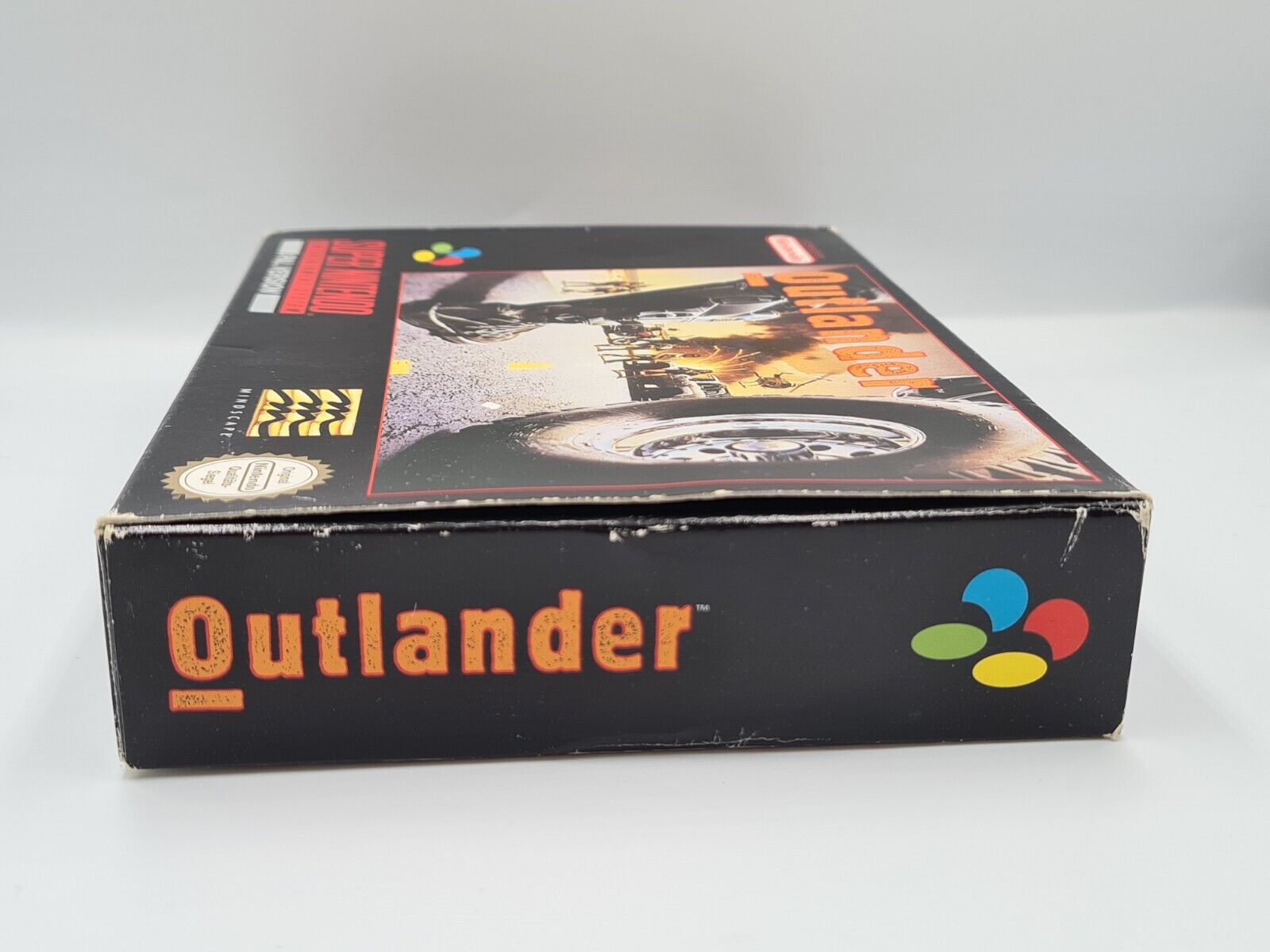 SNES Super Nintendo Outlander mit OVP und Anleitung NOE - T-Retro-Games 