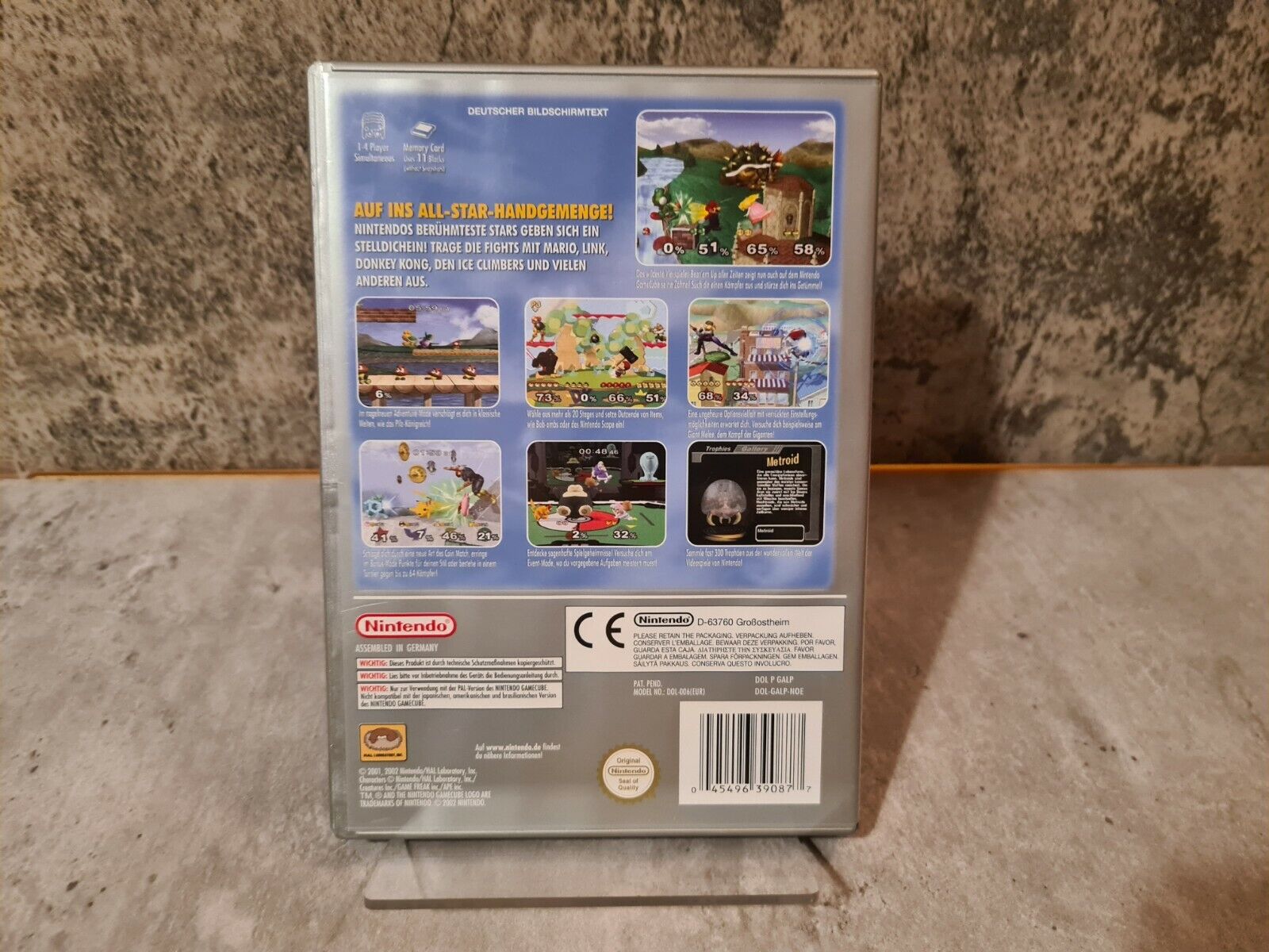 Nintendo GameCube Super Smash Bros. Melee mit OVP und Anleitung NOE - T-Retro-Games 