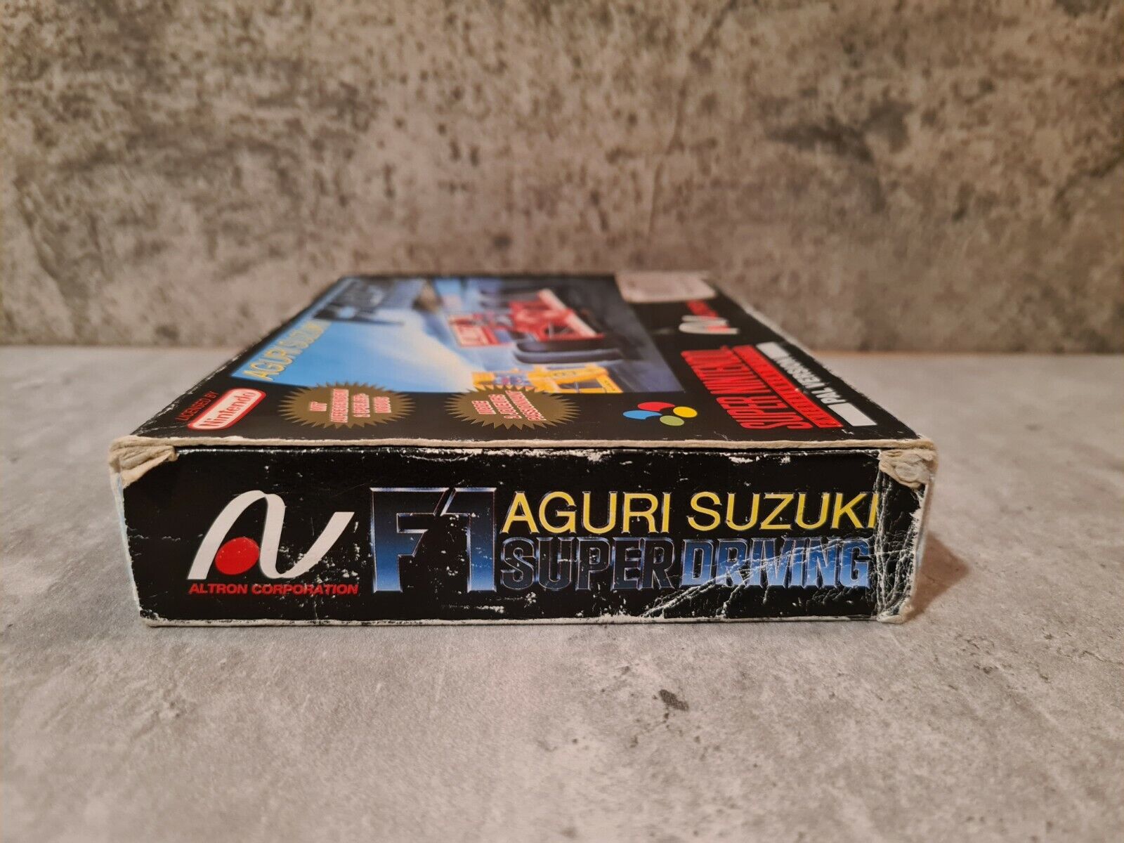 SNES Super Nintendo Aguri Suzuki F-1 Super Driving mit OVP und Anleitung FRG/UKV - T-Retro-Games 