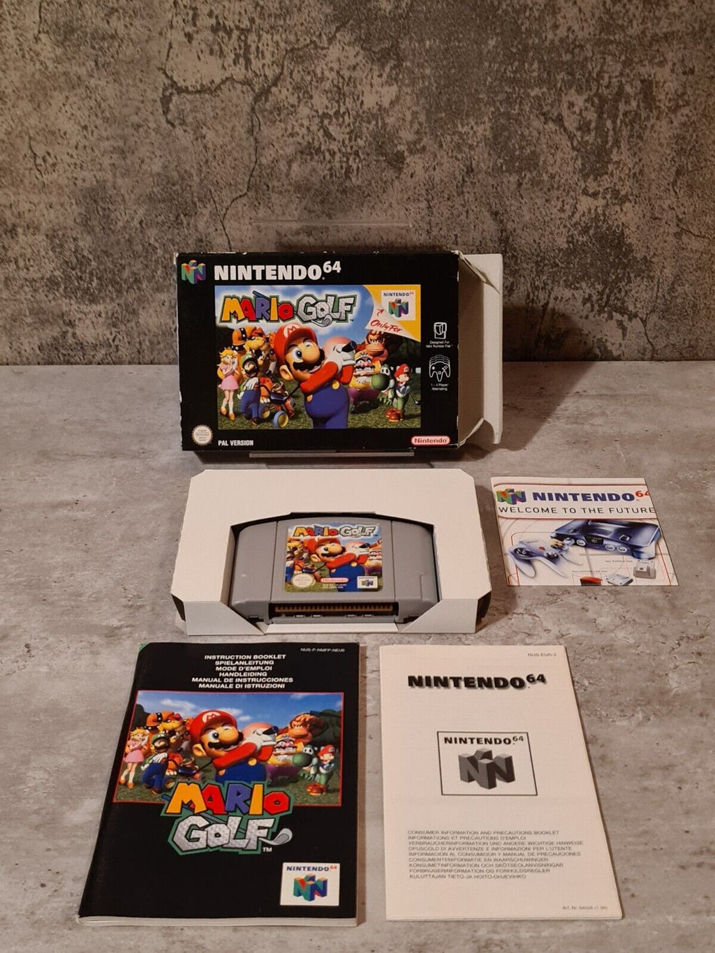 N64 Nintendo 64 Mario Golf mit OVP und Anleitung EUR - T-Retro-Games 