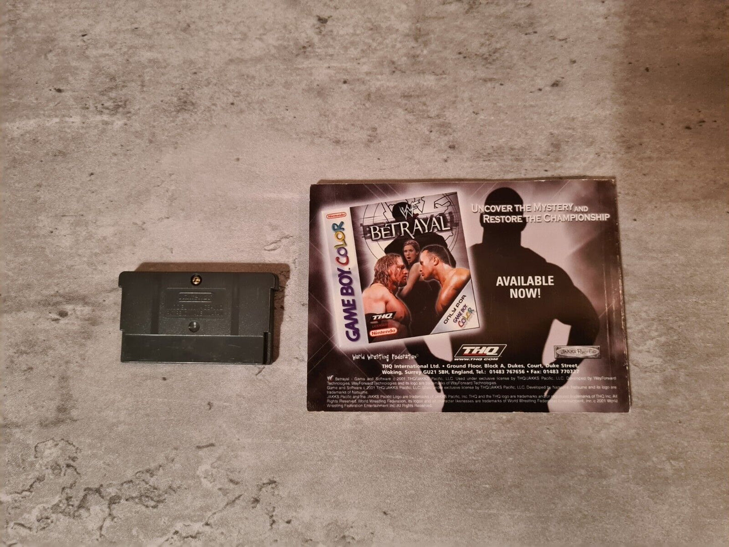 Nintendo Gameboy Advance WWF Road to Wrestlemania mit OVP und Anleitung EUR - T-Retro-Games 