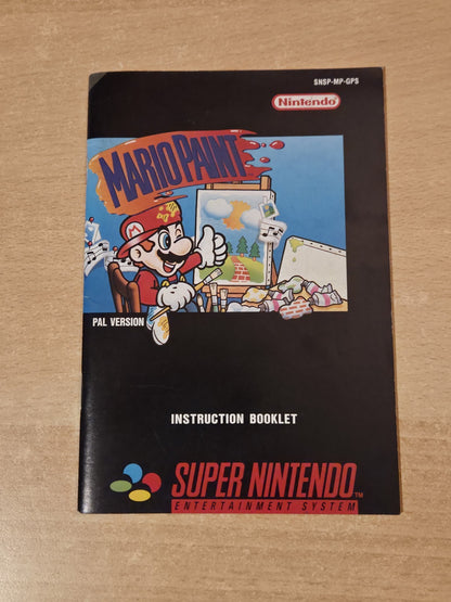 SNES Mario Paint Spielanleitung Instruction Booklet GPS