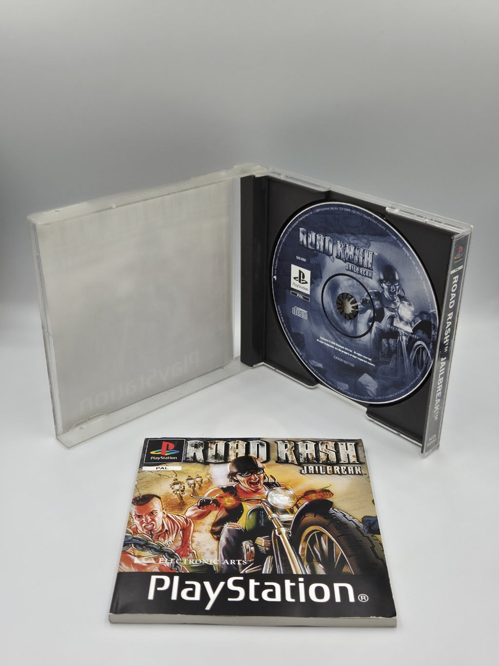 PS1 Playstation 1 Spiel Road Rash Jailbreak mit OVP und Anleitung Multilingual