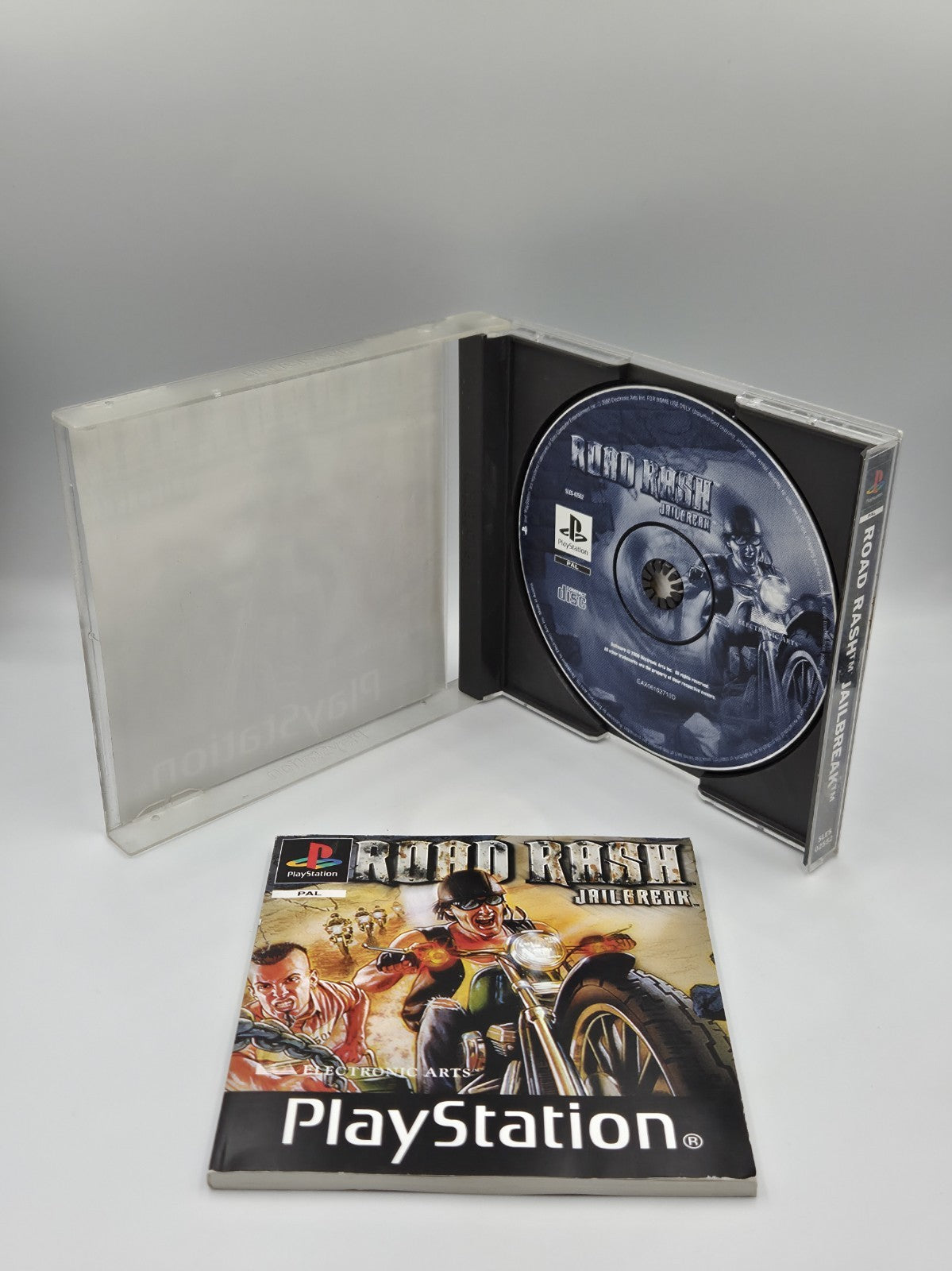 PS1 Playstation 1 Spiel Road Rash Jailbreak mit OVP und Anleitung Multilingual