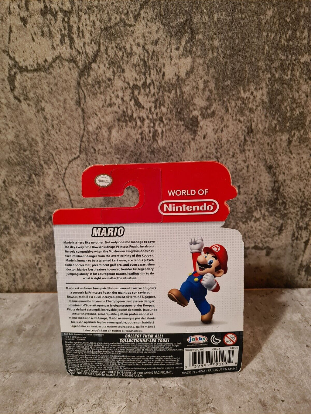 World of Nintendo Collectible Figur Super Mario with Mushroom Neu New Sealed - T-Retro-Games 