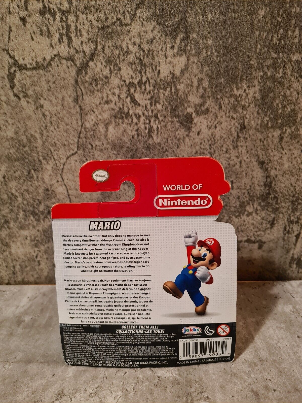 World of Nintendo Collectible Figur Super Mario with Mushroom Neu New Sealed - T-Retro-Games 