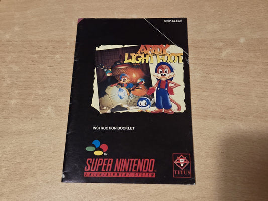 SNES Super Nintendo Ardy Lightfoot Spielanleitung Instruction Booklet EUR