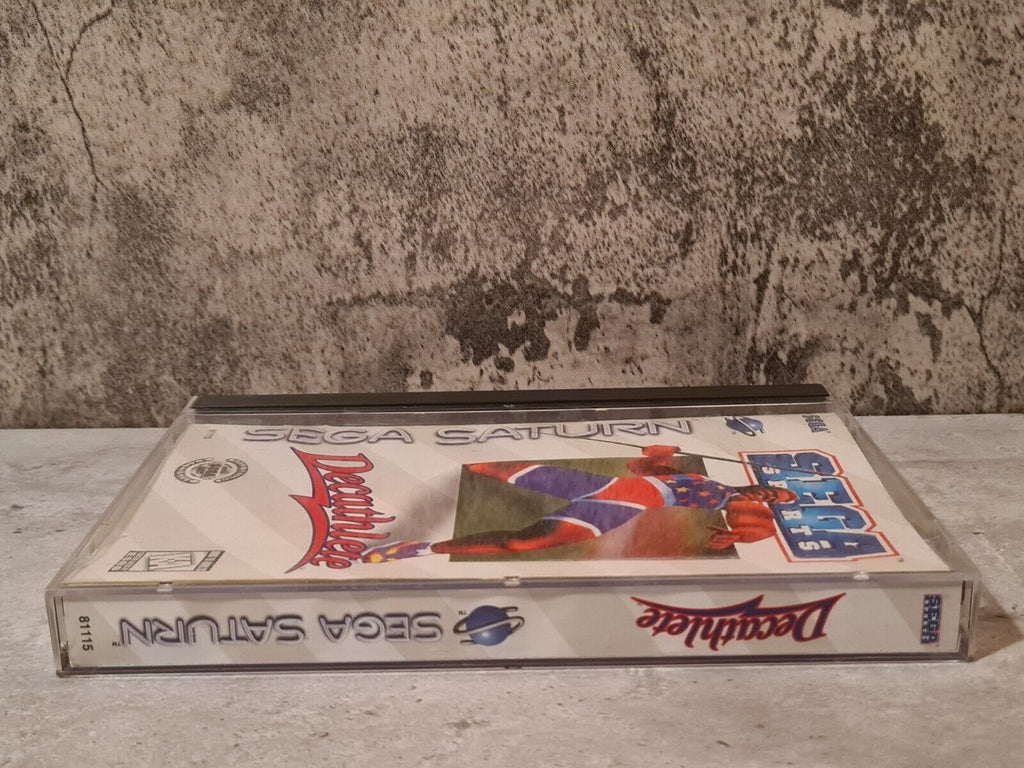 Sega Saturn Decathlete mit OVP und Anleitung NTSC-USA - T-Retro-Games 