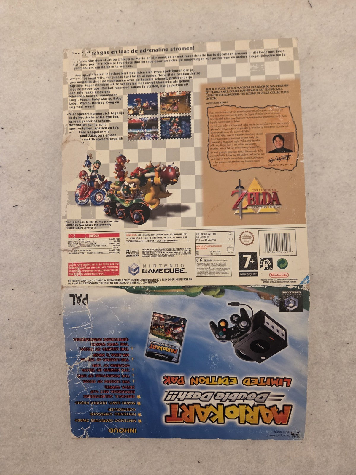 Nintendo GameCube Mario Kart Double Dash!! Limited Edition Leer OVP Empty Box  