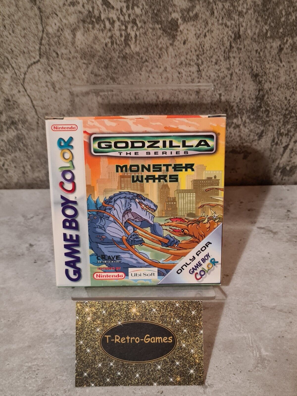 Game Boy Color Godzilla The Series Monster Wars mit OVP und Anleitung EUR - T-Retro-Games 