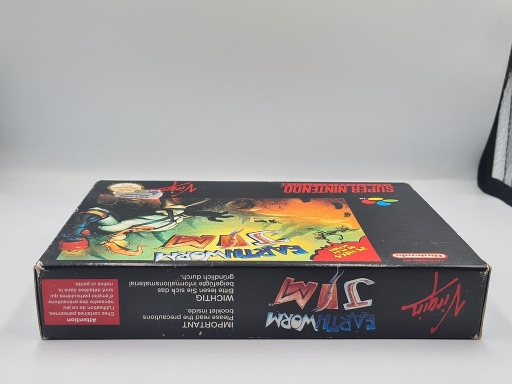 SNES Super Nintendo Earthworm Jim mit OVP und Anleitung EUR - T-Retro-Games 