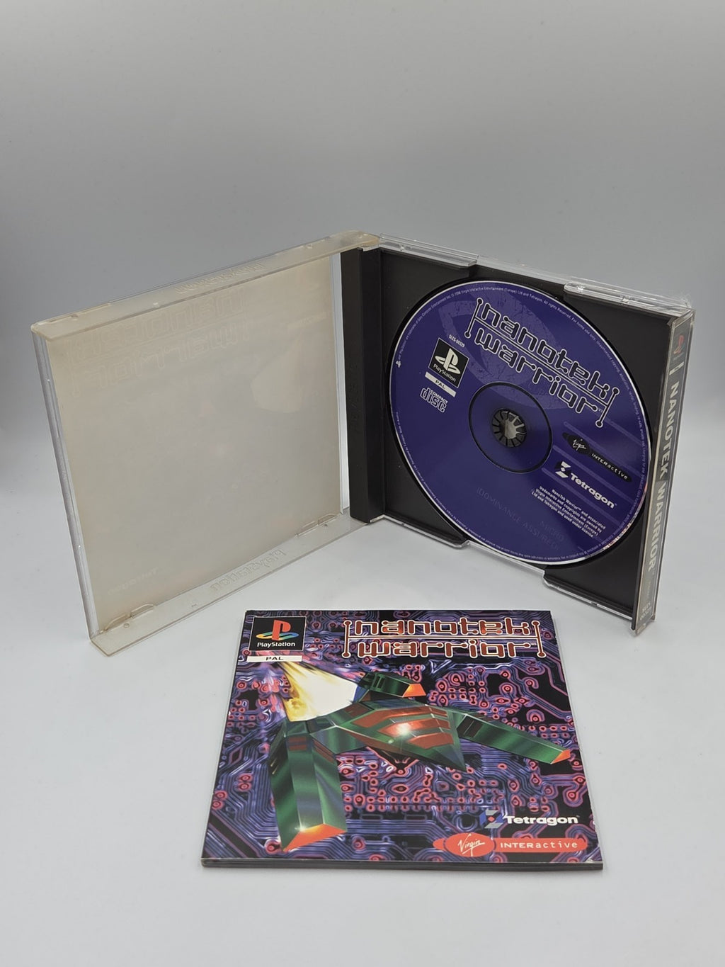 PS1 Playstation 1 Spiel Nanotek Warrior mit OVP und Anleitung Multilingual