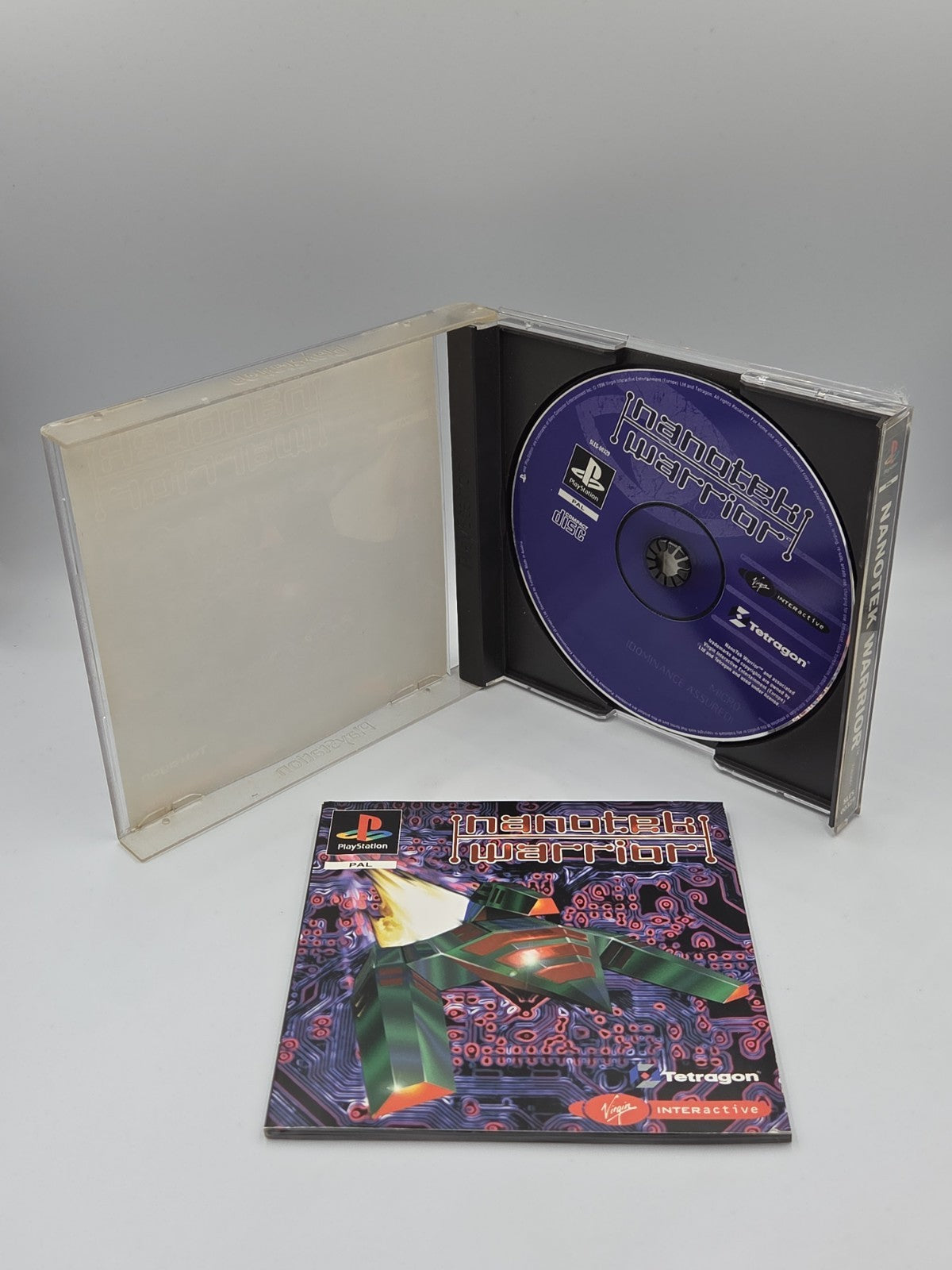 PS1 Playstation 1 Spiel Nanotek Warrior mit OVP und Anleitung Multilingual