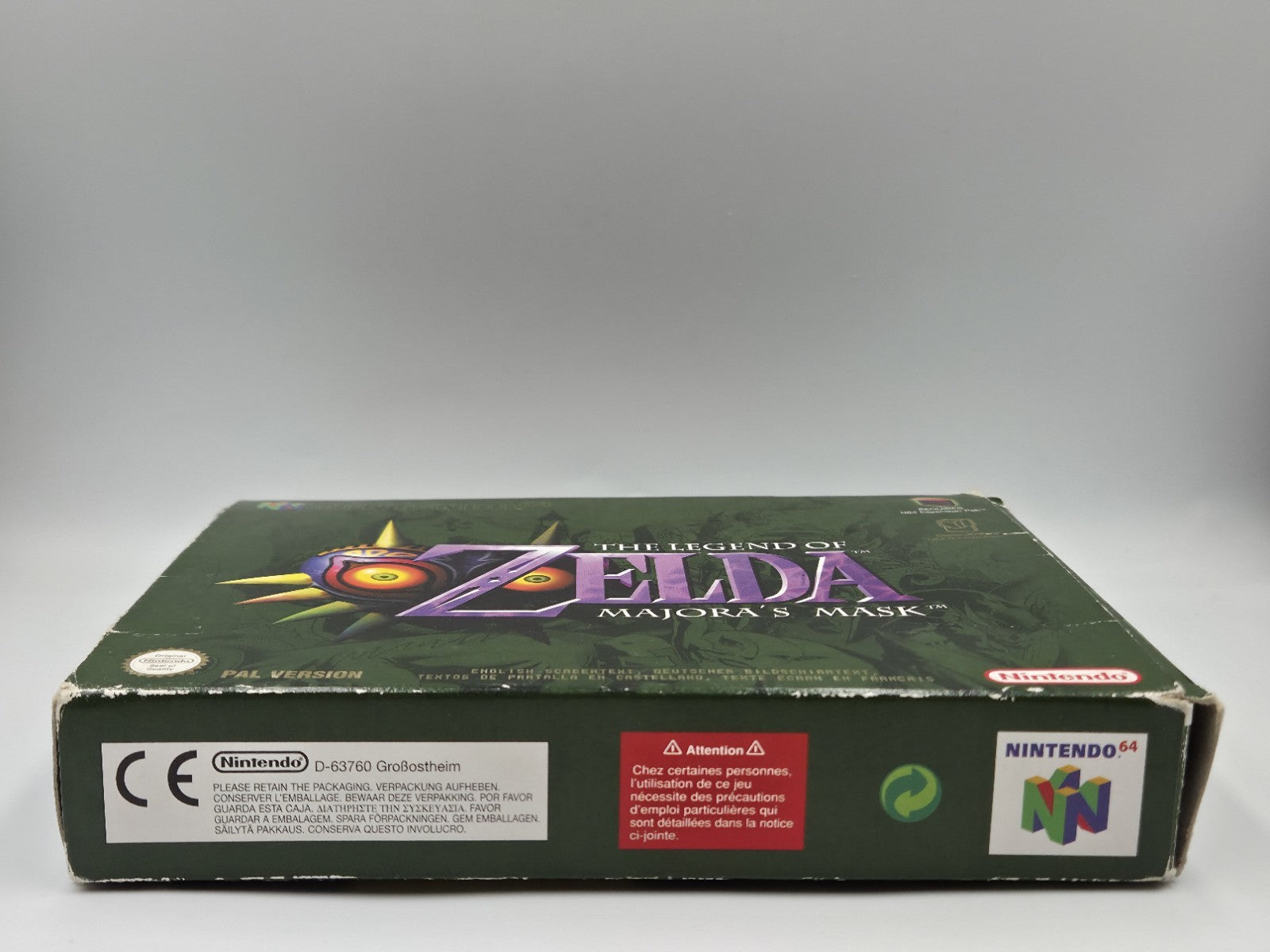 N64 The Legend of Zelda Majora's Mask EUR Leer OVP Empty Box Only